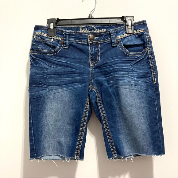 ♦️Ariya Jeans Blue Jean Bermuda Shorts Denim Jorts , size 5/6 - Picture 1 of 8